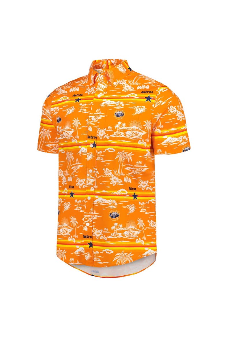 Men's Reyn Spooner Orange Houston Astros Kekai Button-Down Shirt, Alternate, color, Orange