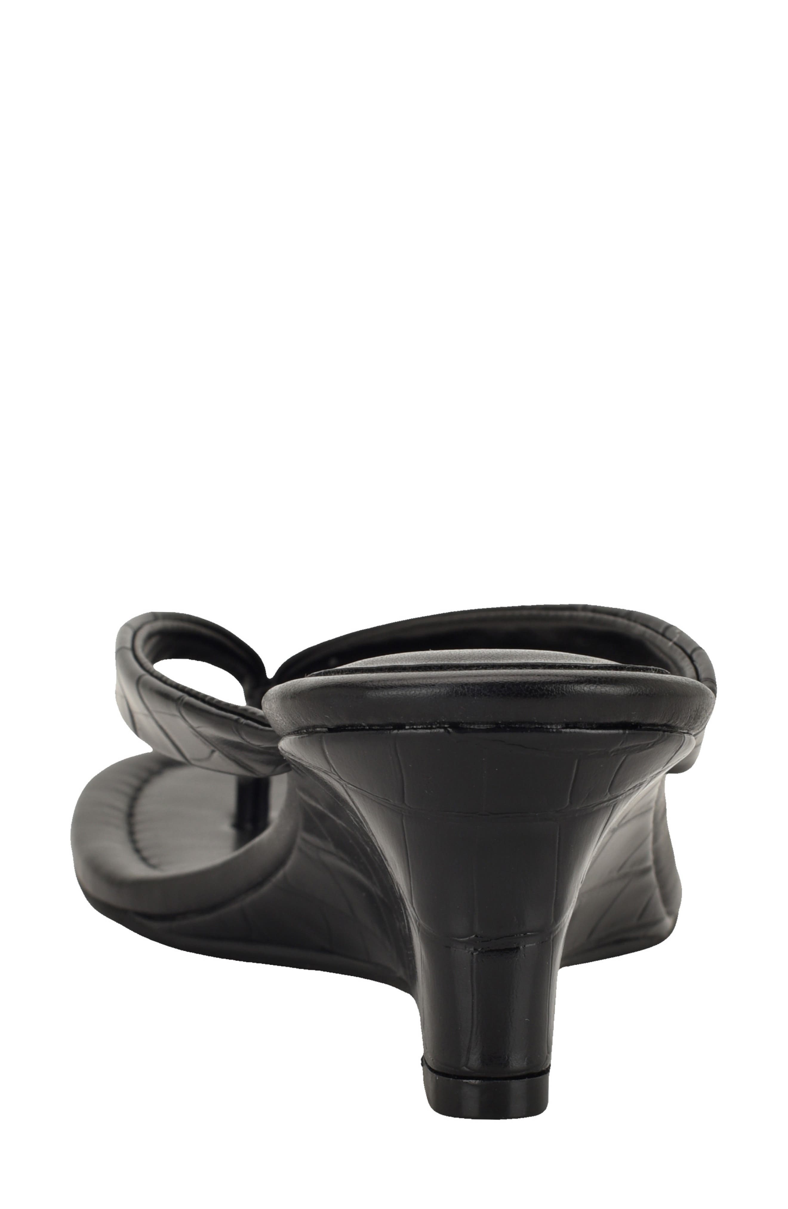 Calvin Klein Maggy Wedge Slide Sandal, Alternate, color, Black