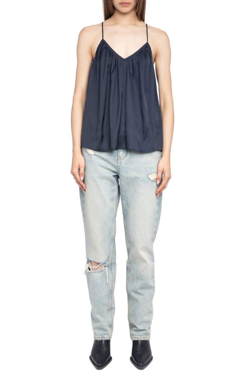 Zadig & Voltaire Cym Satin Camisole, Alternate, color, 