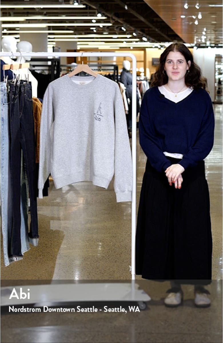 Gender Inclusive Logo Graphic Sweatshirt, sales video thumbnail