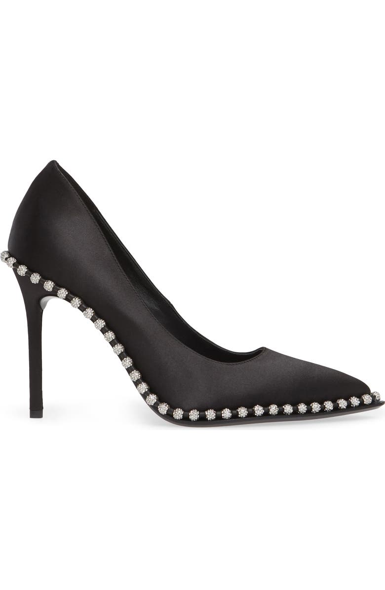 Alexander Wang Rie Crystal Stud Pointed Toe Pump, Alternate, color,