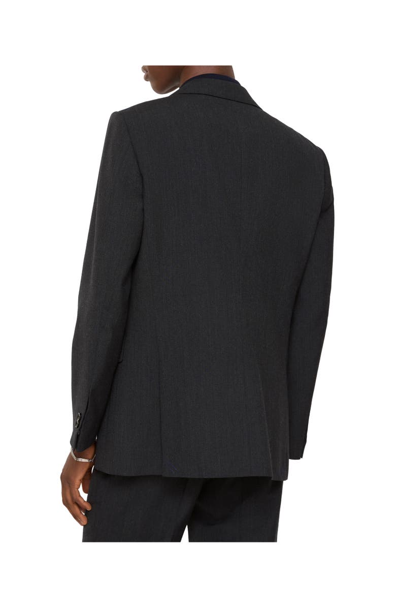 Burberry Wool Blend Tailored Jacket, Alternate, color, Midnight Grey Melange