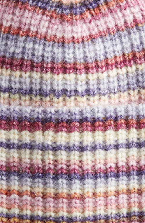 Treasure & Bond Melange Knit Beanie In Multi