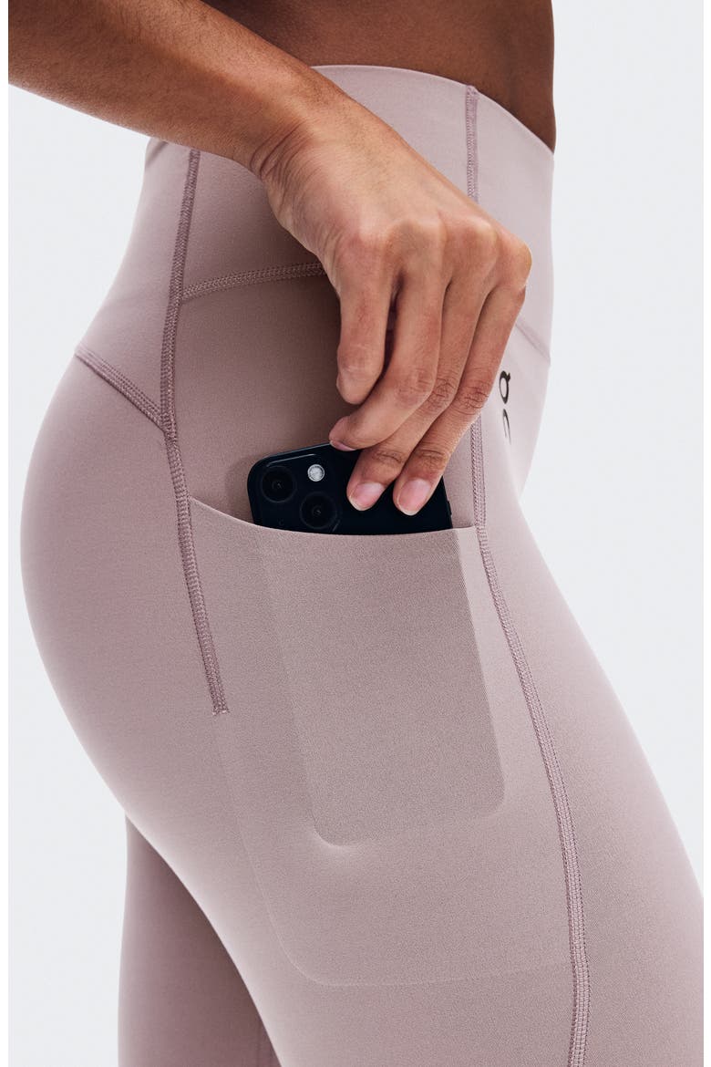 High Waist 7/8 Studio Tights, Alternate, color, HERON