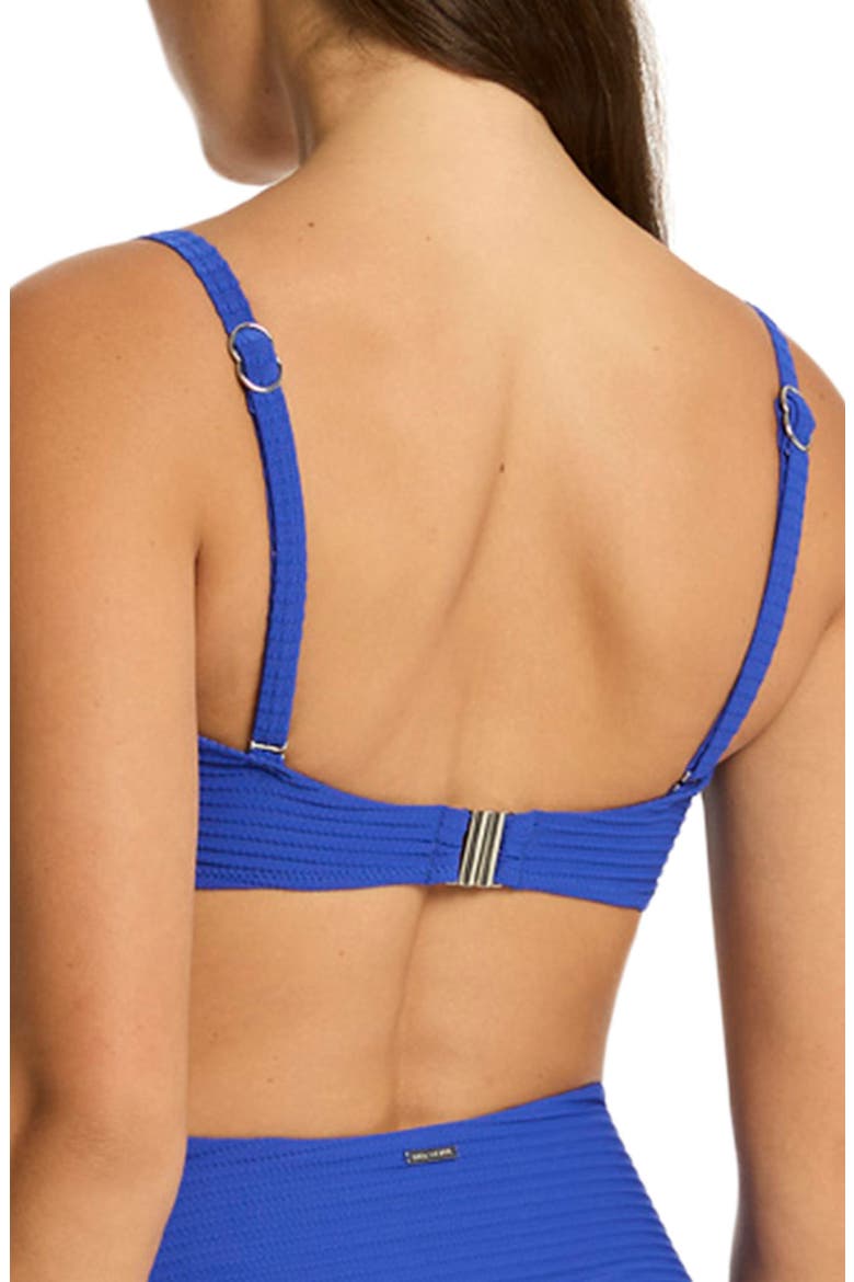 U-Bar Bandeau Bikini Top, Alternate, color, COBALT