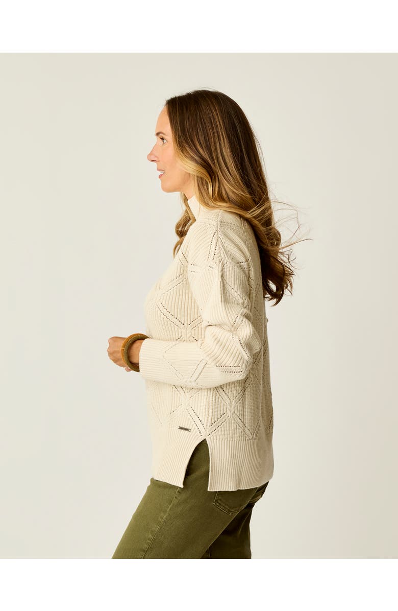 Carve Designs Woodward Allover Sweater, Alternate, color, Birch