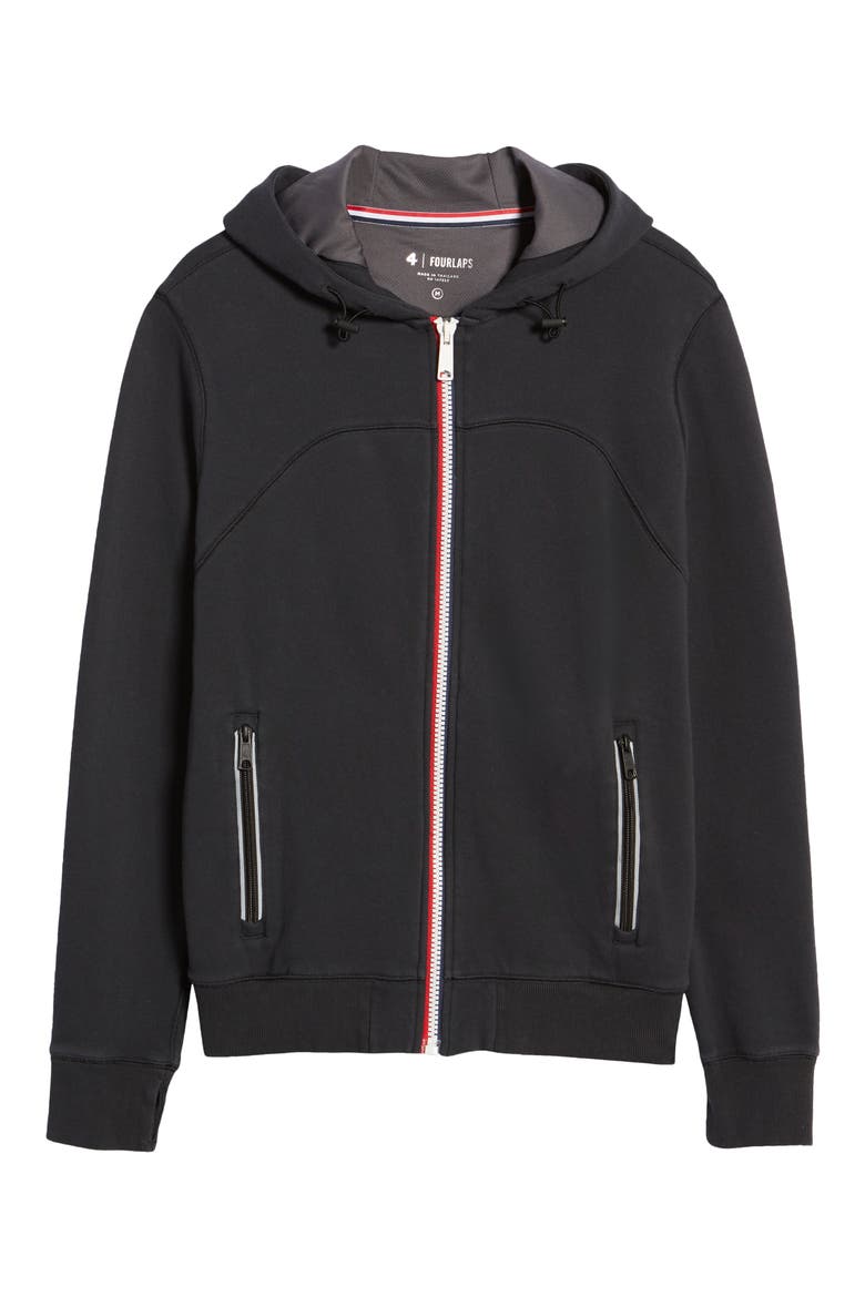 Rush Hoodie, Alternate, color, BLACK