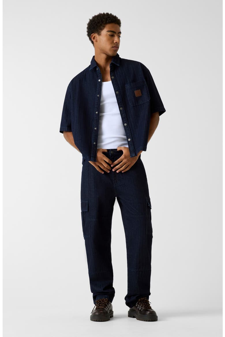 G17 Cargo Jeans, Alternate, color, BLUE