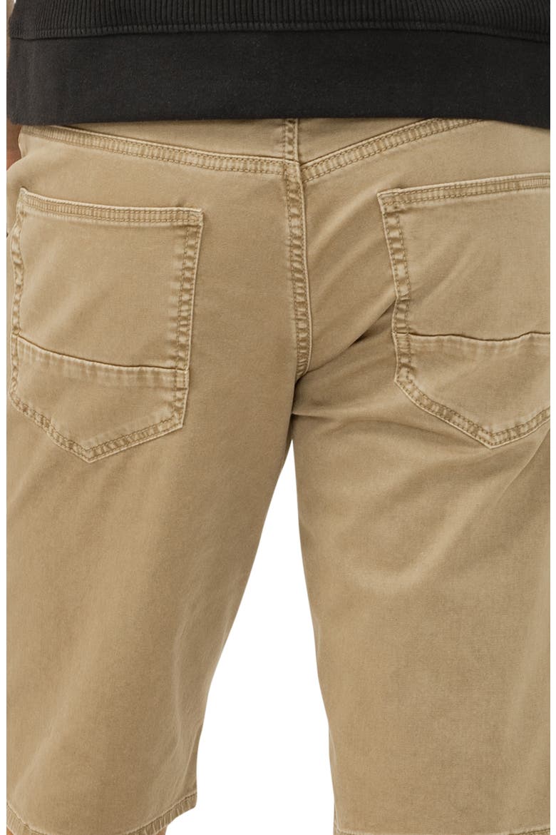 Zac 5-Pocket Stretch Cotton Shorts, Alternate, color, DARK TAUPE