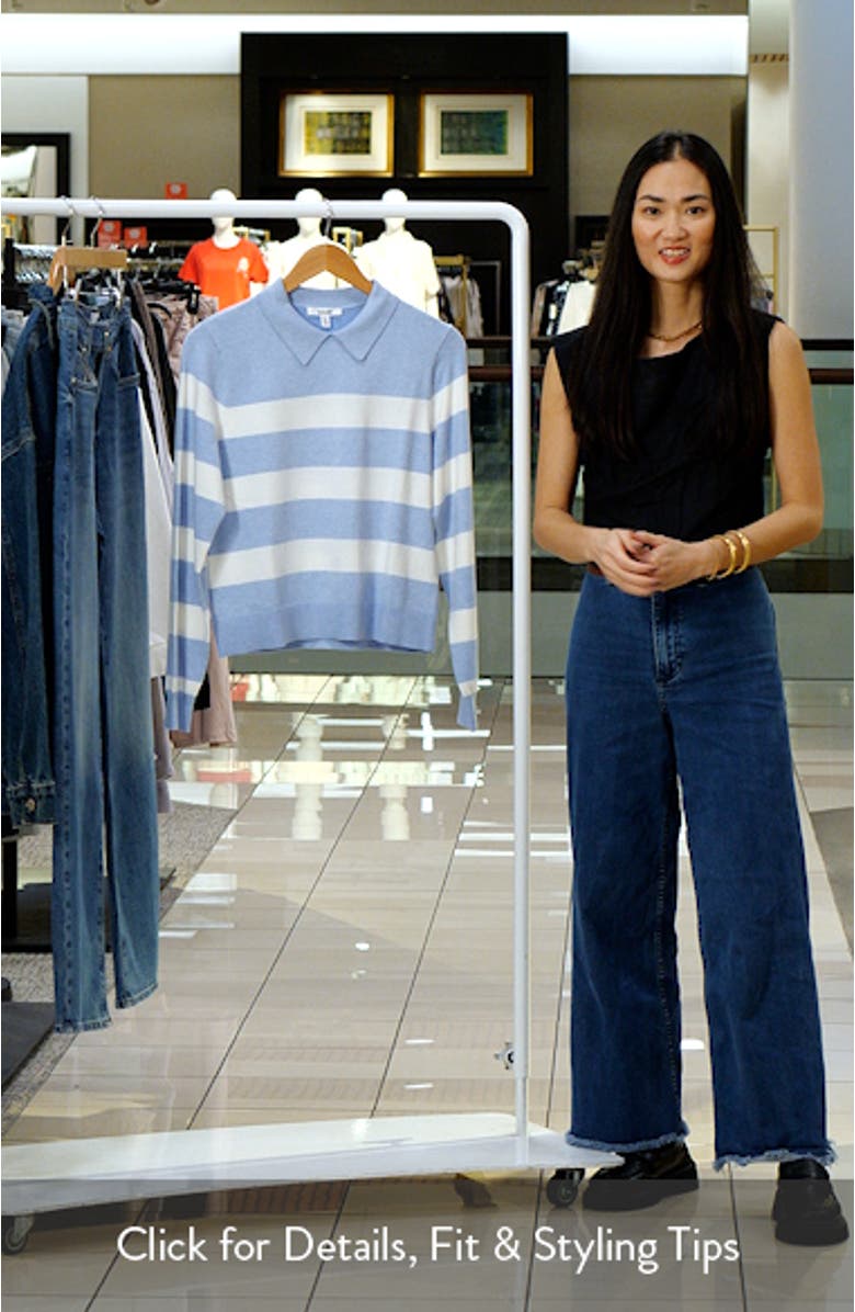 Phoebe Stripe Polo Sweater, sales video thumbnail