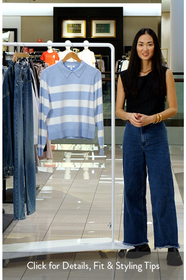 Phoebe Stripe Polo Sweater video