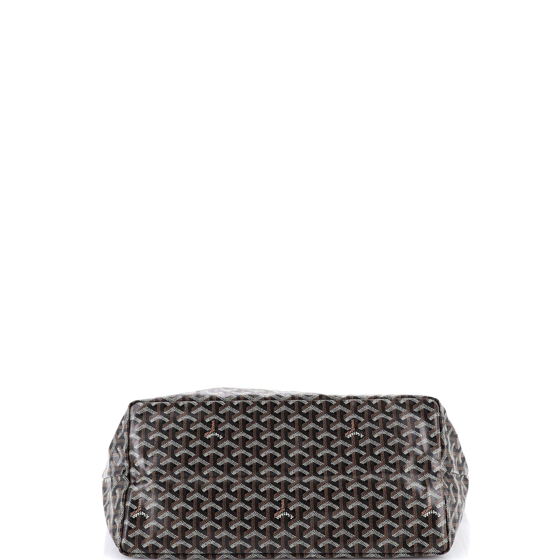 Pre-Owned Goyard Saint Louis Tote Coated Canvas GM, Alternate, color, Black