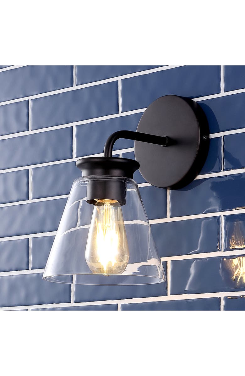 JONATHAN Y Kondo 1-Light Modern Farmhouse Iron LED Vanity, Alternate, color, 