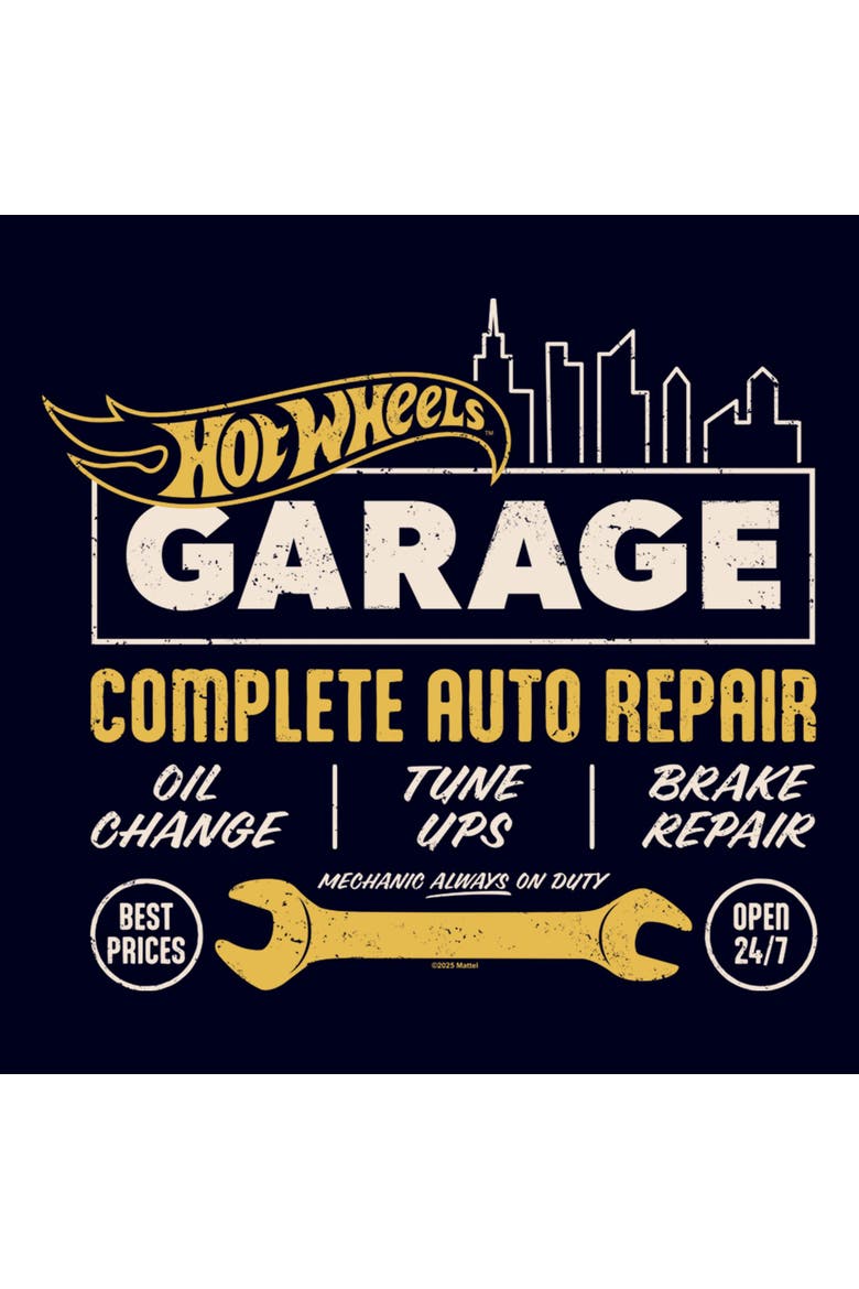 Men's Hot Wheels Garage Complete Auto Repair  Graphic T-Shirt, Alternate, color, Navy Blue