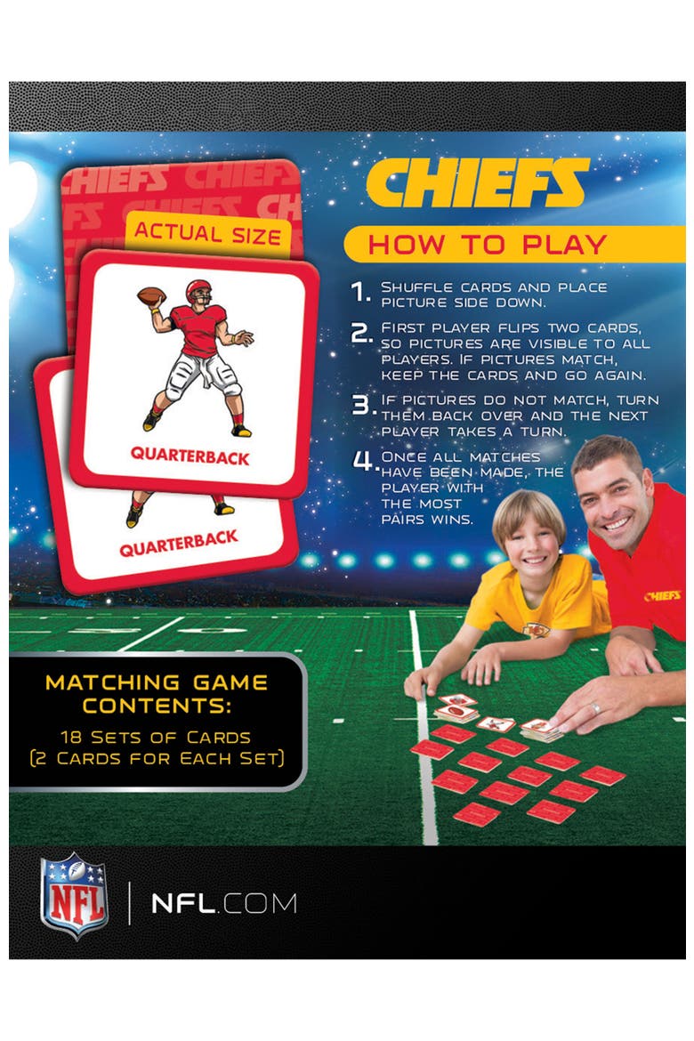 Kansas City Chiefs Matching Game, Alternate, color, Multicolor