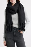 Treasure & Bond Cozy Sparkle Fringe Scarf