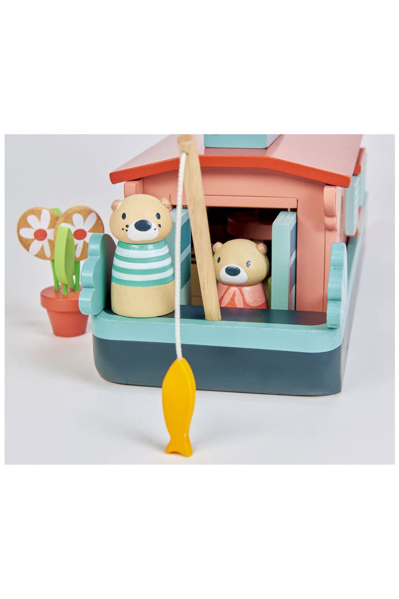 Little Otter Wooden Canal Boat Playset, Alternate, color, MULTI
