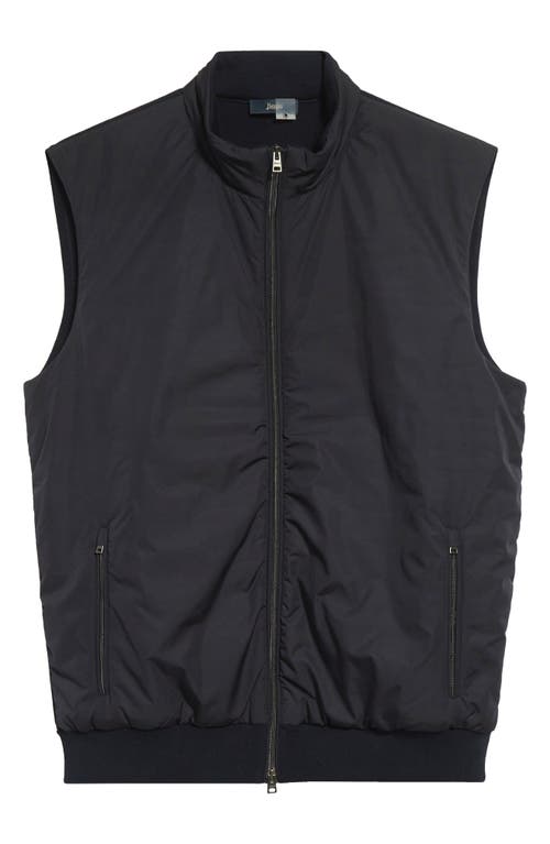 Shop Herno Mixed Media Water Resistant Vest In 9200 Blue