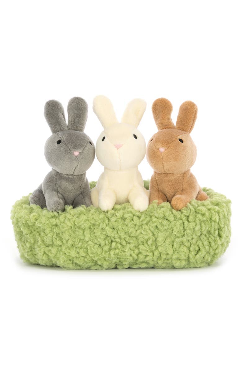Jellycat Nesting Bunnies Stuffed Animals, Main, color,