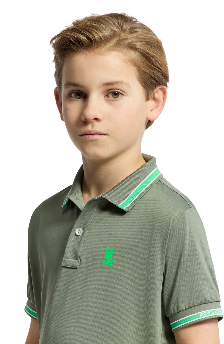 Psycho Bunny Kids' Forrest Sport Piqué Polo, Alternate, color,