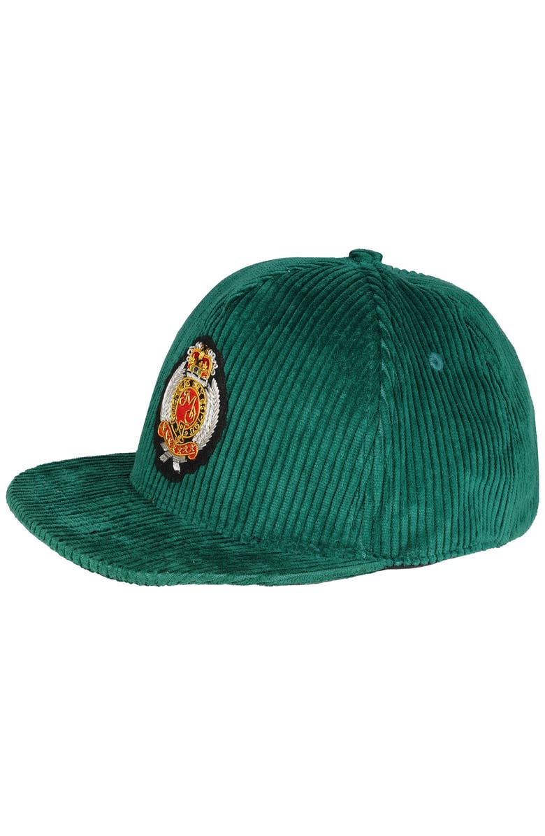 Members Only Corduroy Baseball Cap - Members Only Crest, Alternate, color, Green