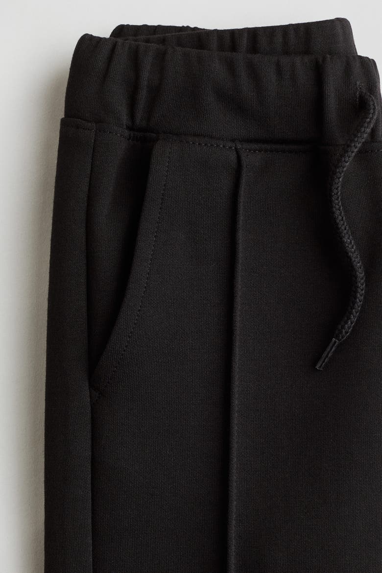 Crease-leg Joggers, Alternate, color, Black