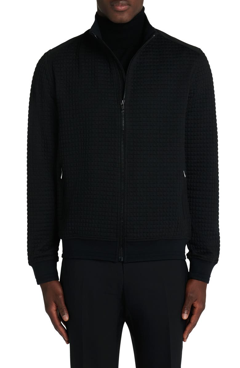 Bugatchi Quarter Zip Pullover, Main, color, 