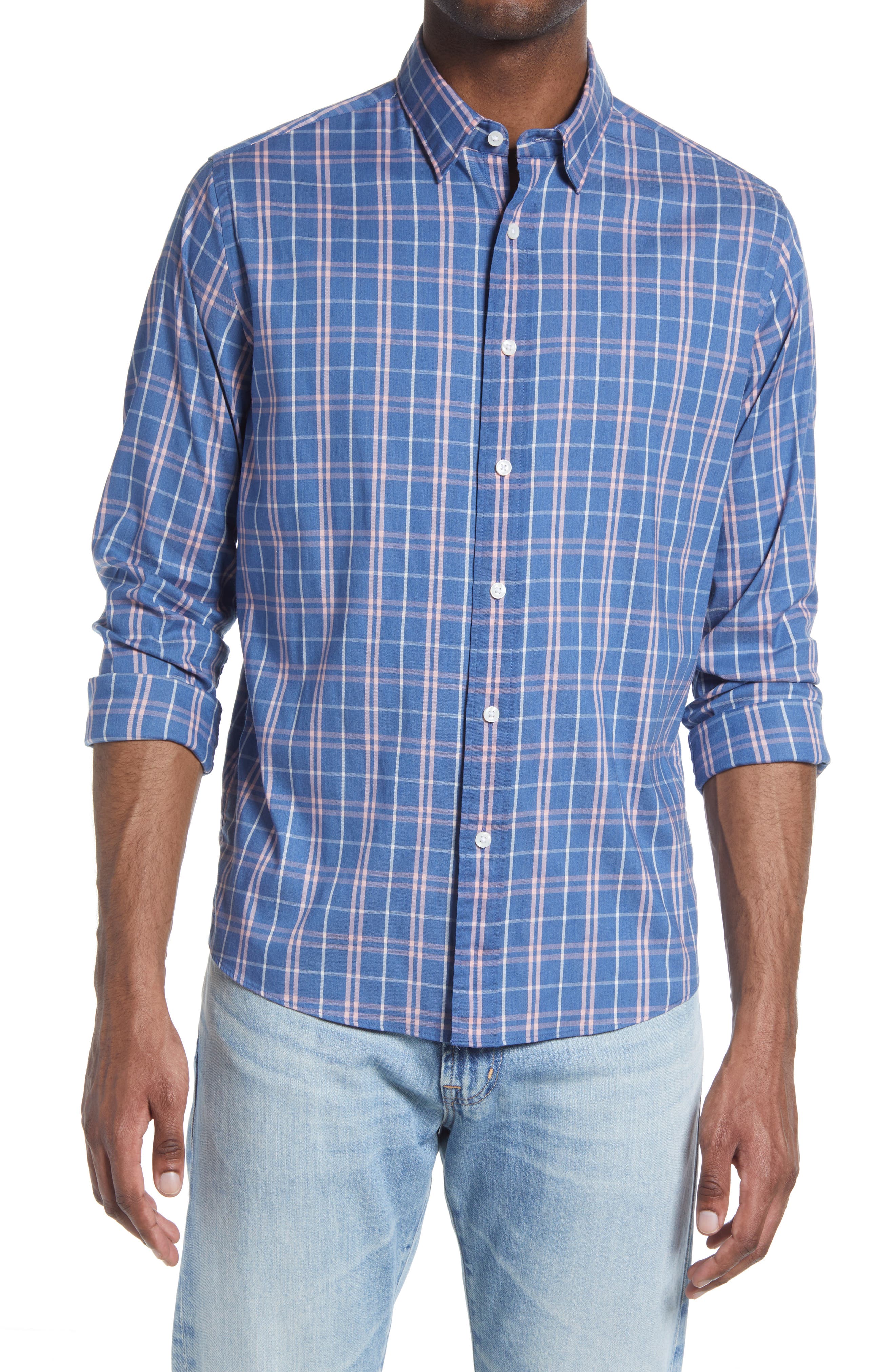 Faherty The Movement Plaid Button-Up Shirt (Men) | Nordstromrack