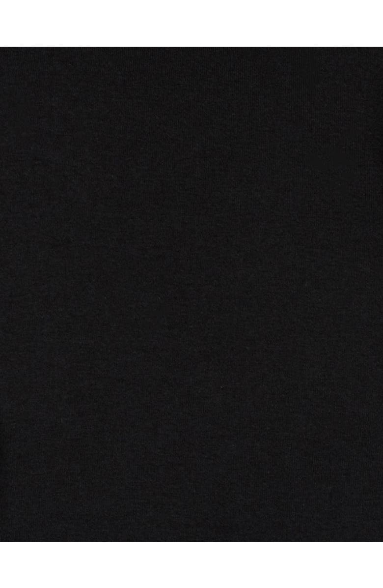 Leveret Baby Turtleneck Bodysuit, Cotton Long Sleeve, Alternate, color, Black