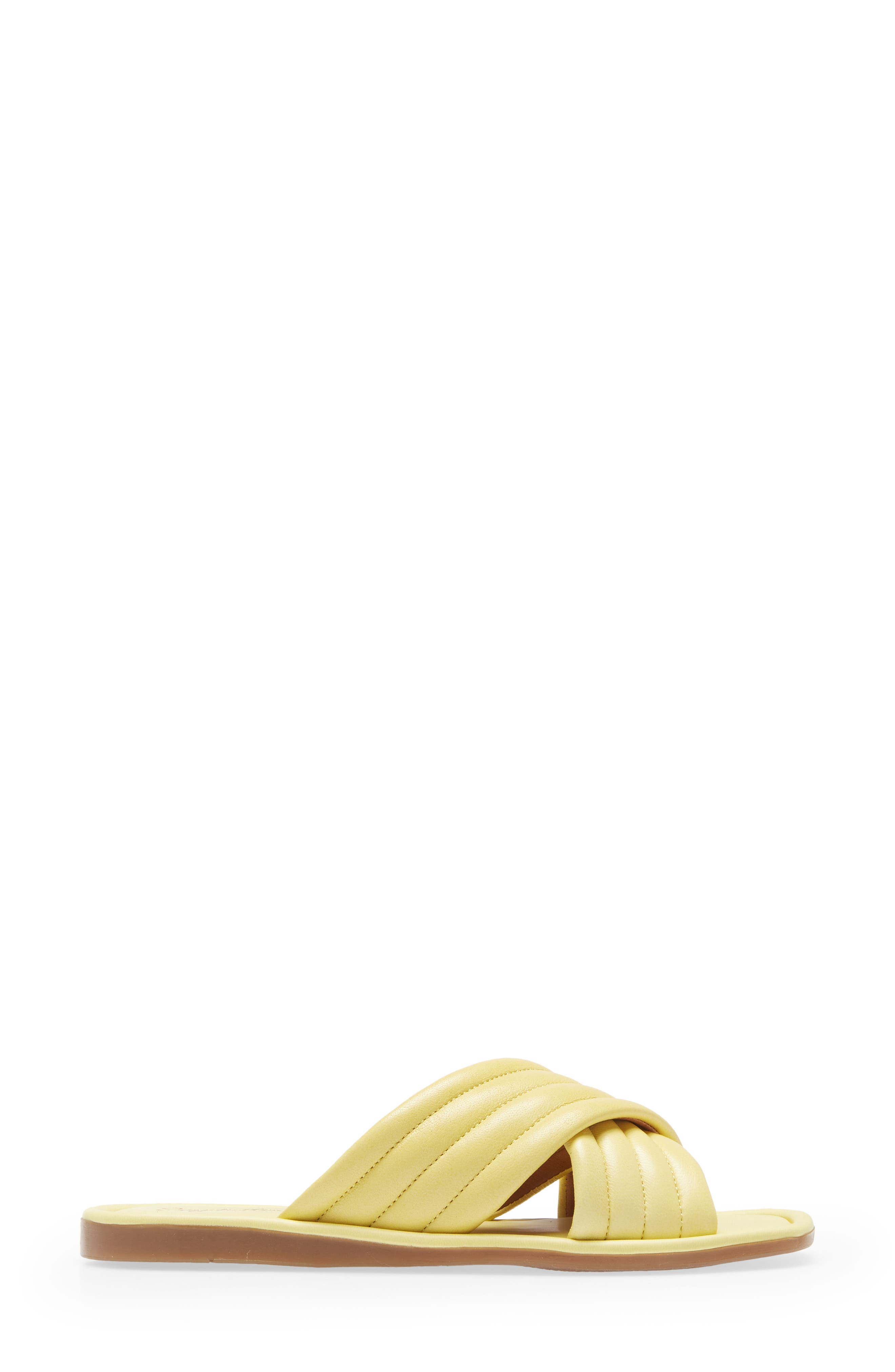 Word For Word Slide Sandal, Alternate, color, BUTTER
