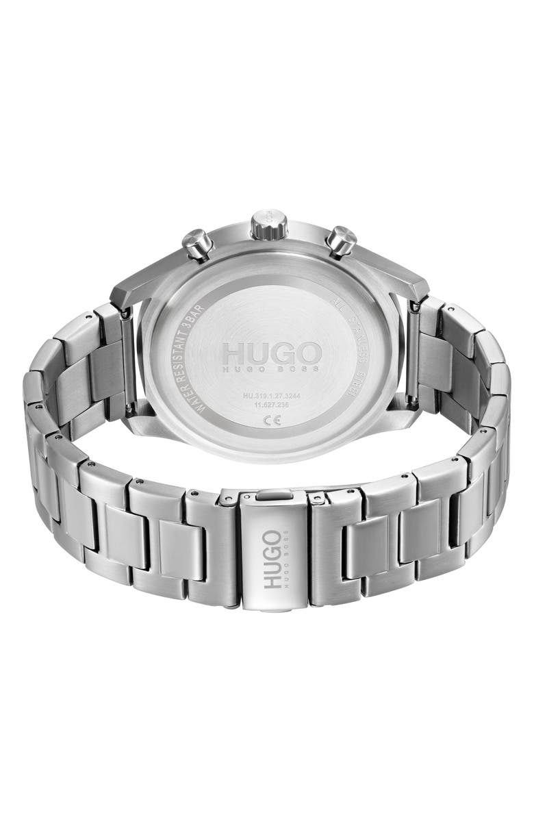 HUGO Chase Chronograph Bracelet Watch, 46mm, Alternate, color, 