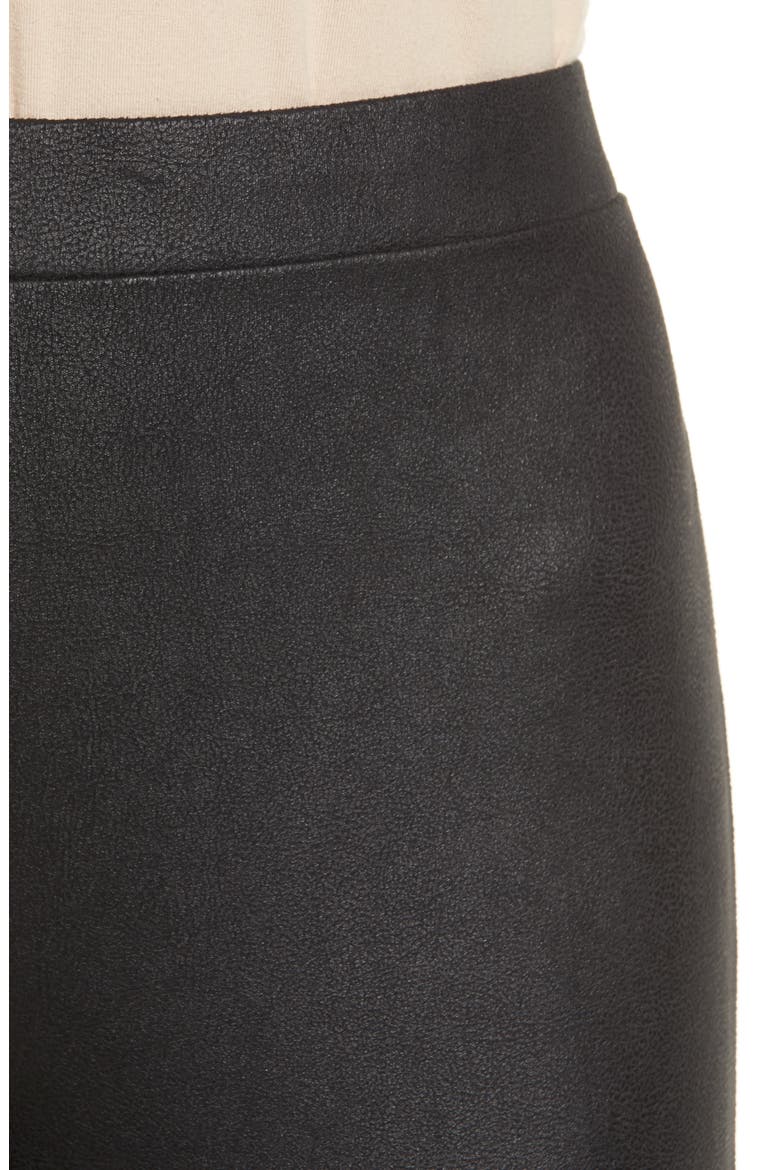 High Waist Faux Leather Leggings, Alternate, color, BLACK