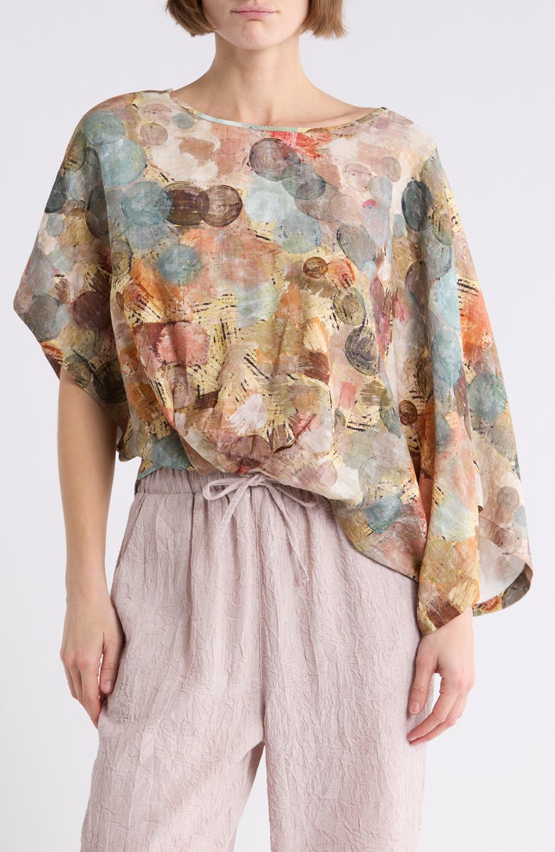 PATRIZIA LUCA Boxy Asymmetric Top, Main, color, Blue