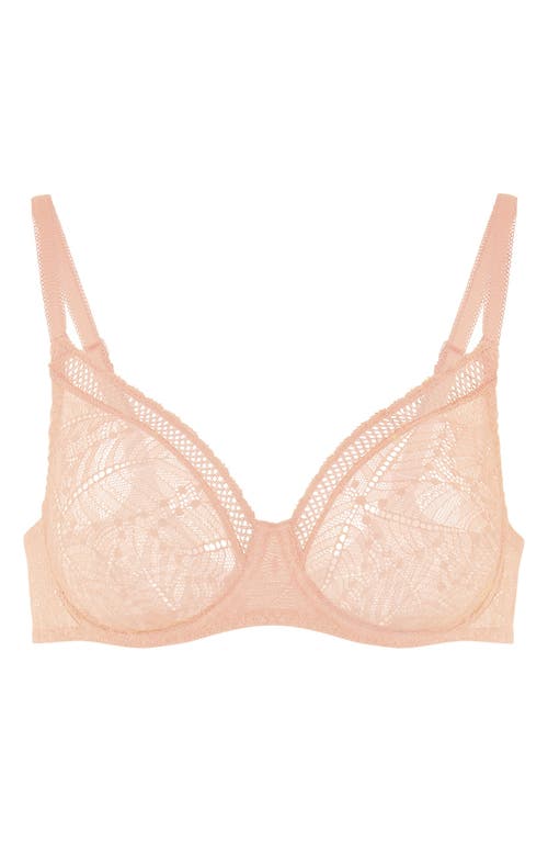 Simone Perele Comete Full Coverage Lace Bra In Neutral