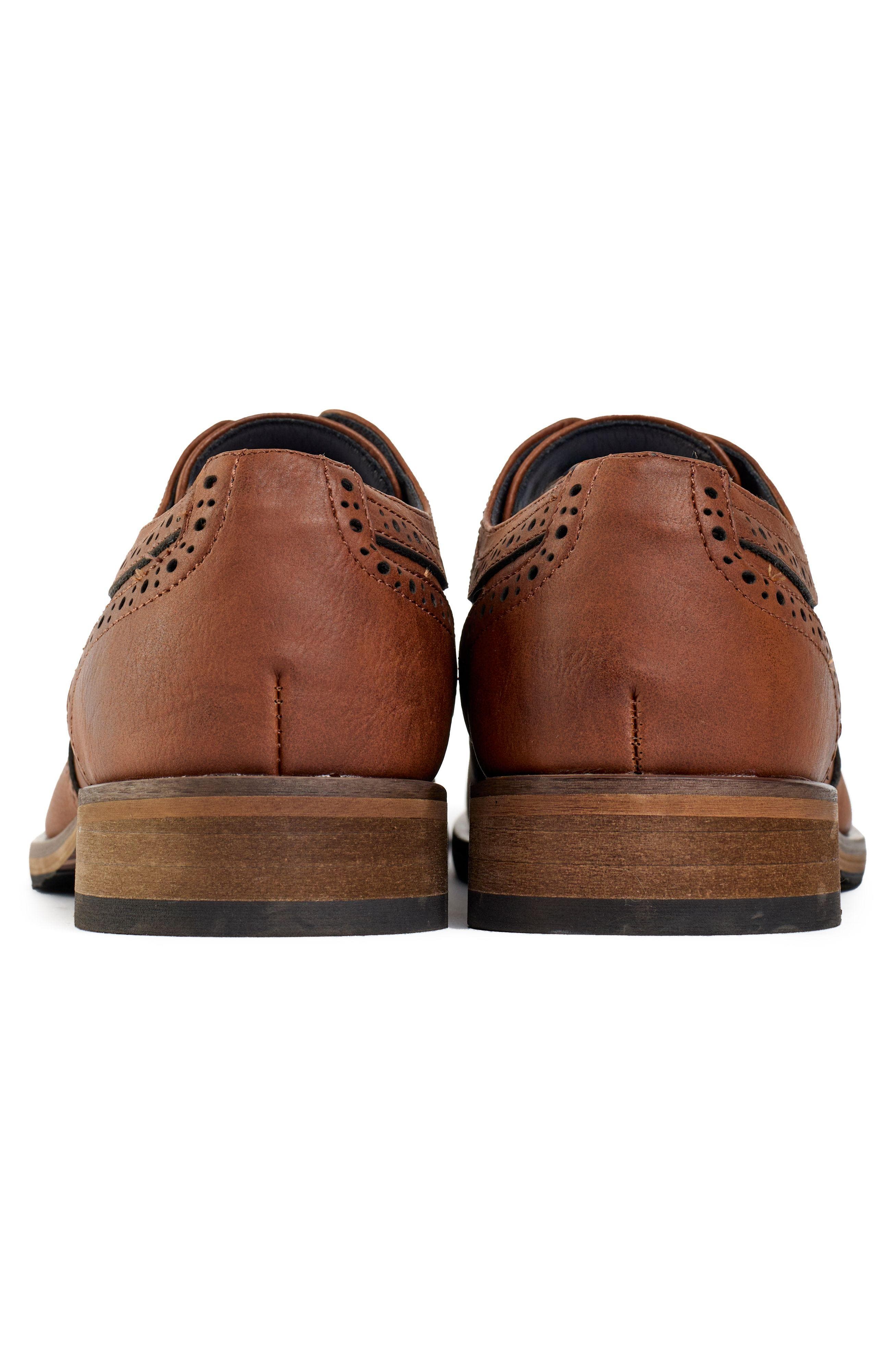 V.GAN LONDON Vegan Barley 2 Brogue Shoes, Alternate, color, Tan