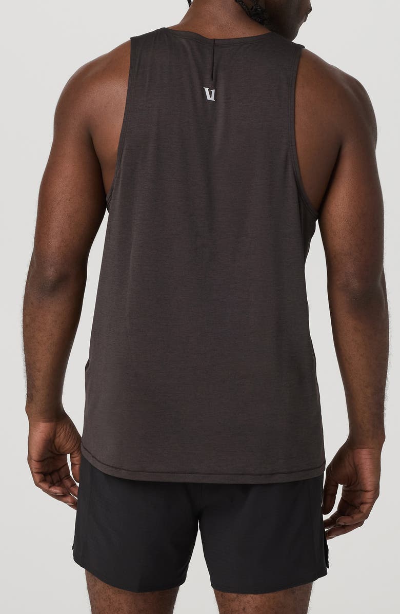 Vuori Terrain Performance Running Tank, Alternate, color, Carbon