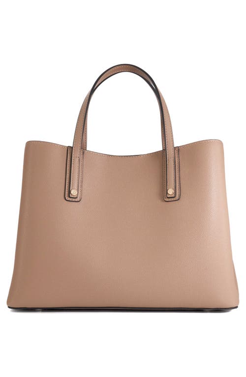 Dune London Dorry Faux Leather Tote In Taupe