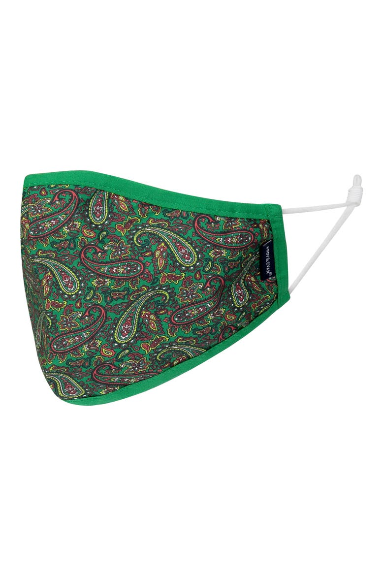 Assorted 4-Pack Adult Face Masks, Alternate, color, GREEN PLAID