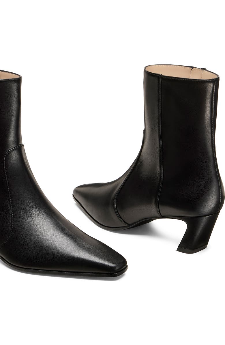 Stuart Weitzman Stassi Zip Bootie 50, Alternate, color, Black