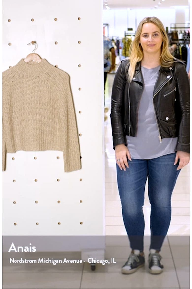 Marled Shaker Stitch Raglan Sleeve Sweater video