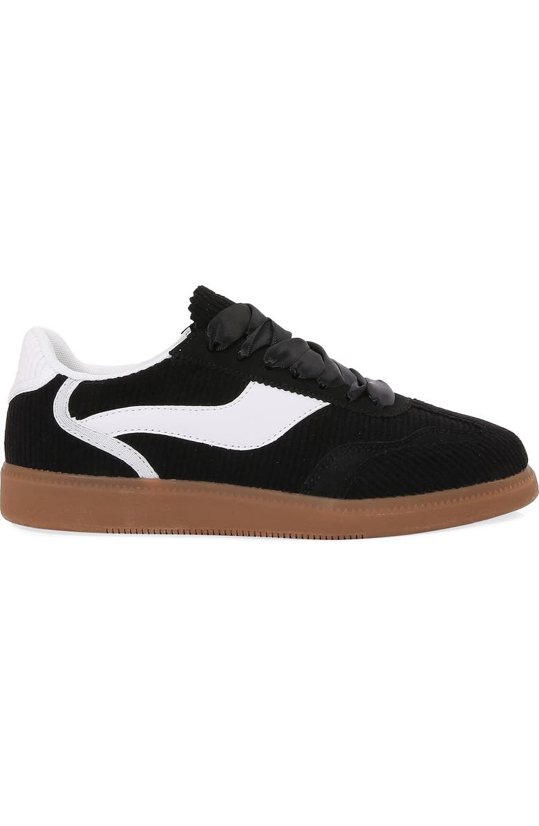 BERNESS Corduroy Lace Up Sneaker, Alternate, color, Black