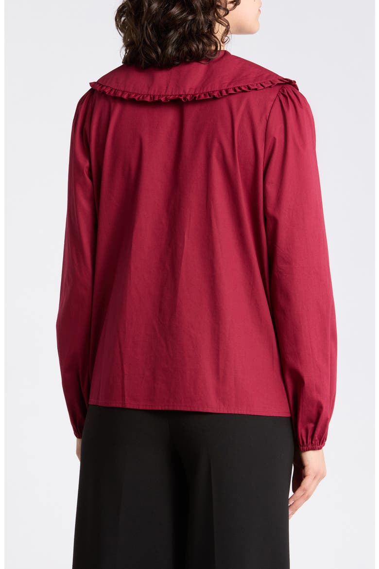 Peter Pan Collar Top, Alternate, color, FIG