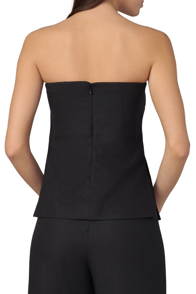 The Mariel Strapless Top, Alternate, color, BLACK