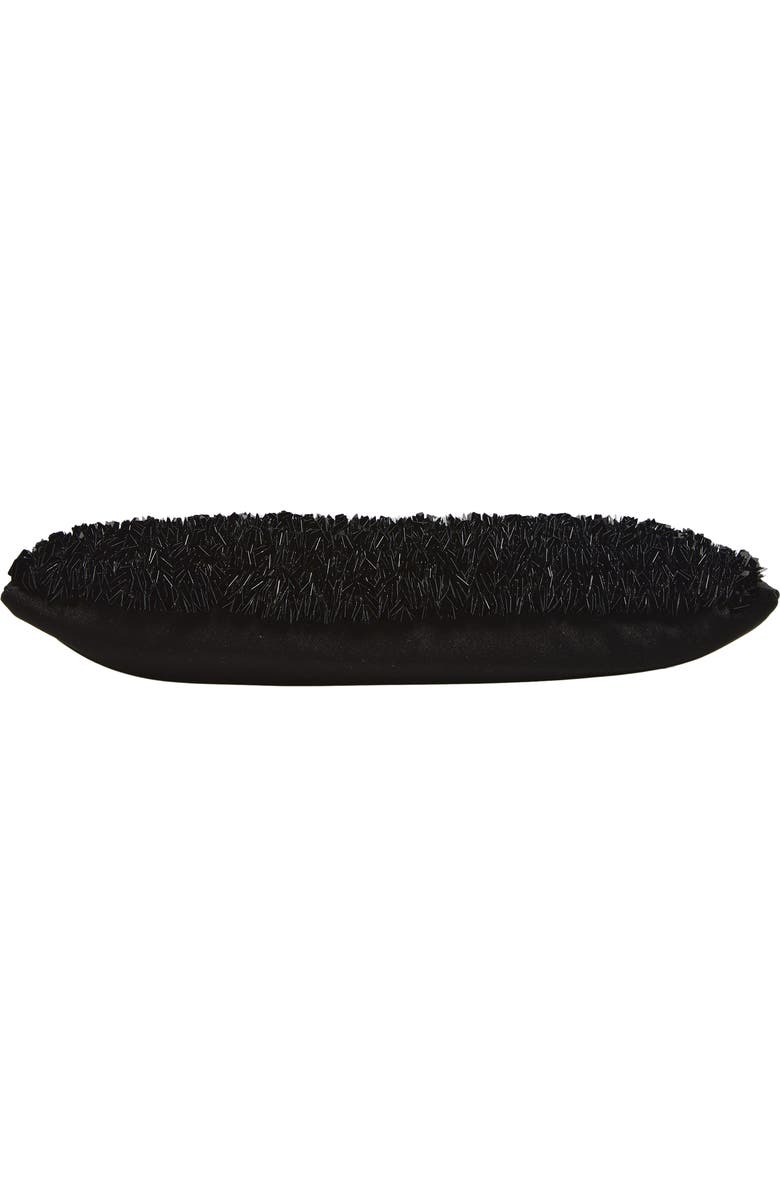 Stella McCartney Mini Falabella Beaded Satin Evening Bag, Alternate, color, Black