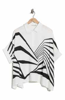 PATRIZIA LUCA Geo Print Boxy Top