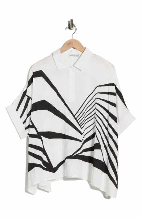 PATRIZIA LUCA Geo Print Boxy Top