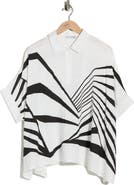 PATRIZIA LUCA Geo Print Boxy Top