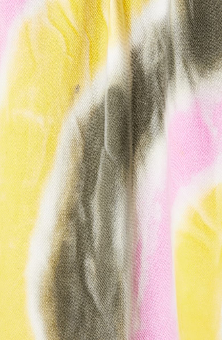 Ganni Tie Dye Oversize Denim Jacket, Alternate, color, 