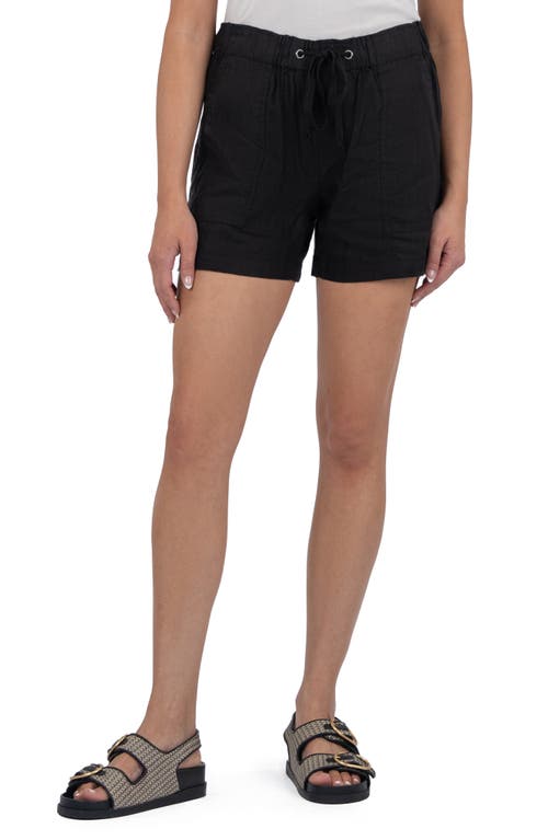 Kut From The Kloth Katana Drawstring Linen Blend Shorts