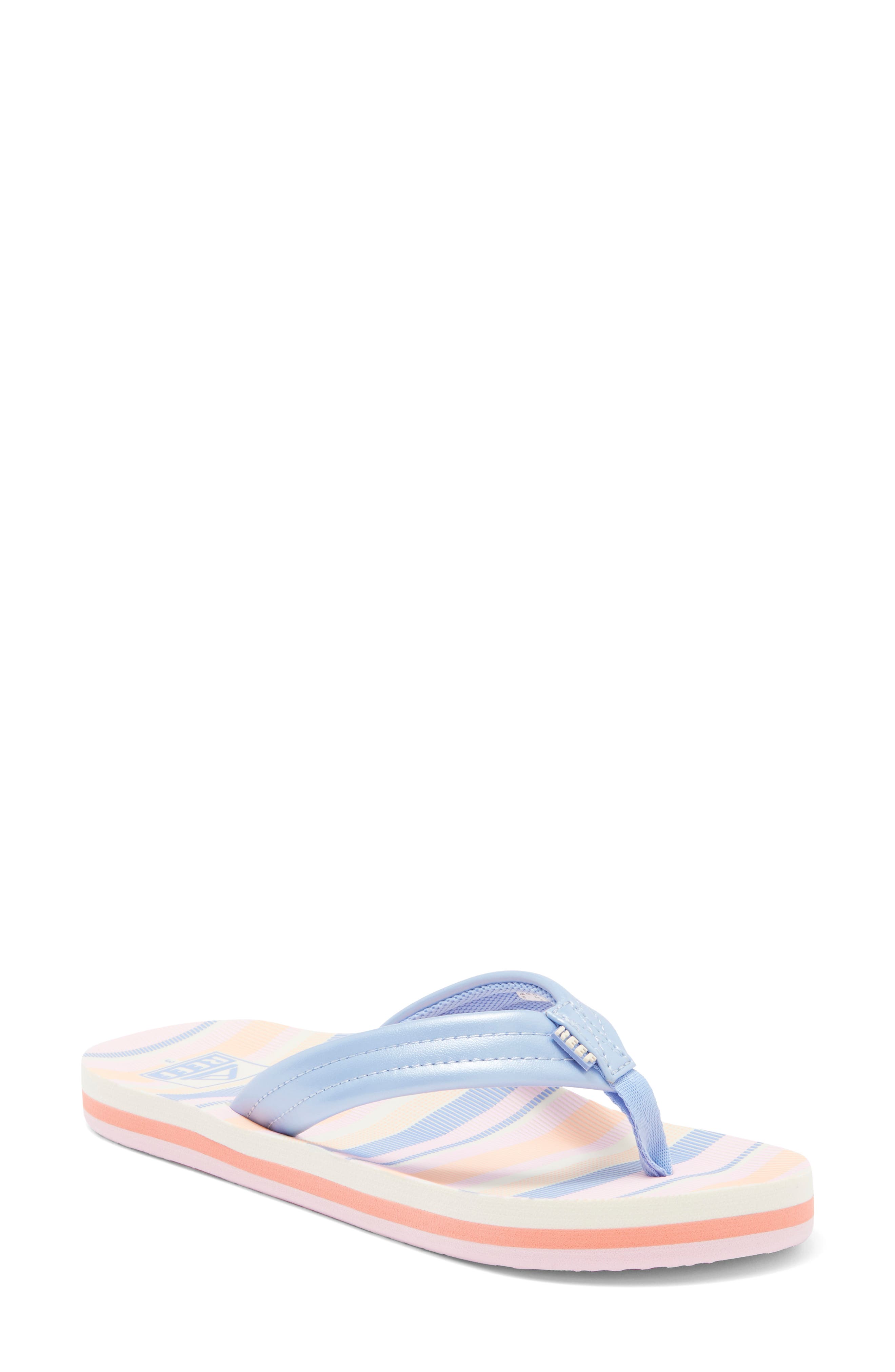 Reef Kids' Ahi Flip Flop, Main, color, Stripes